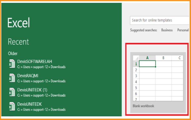 excel-2019 Blank workbook