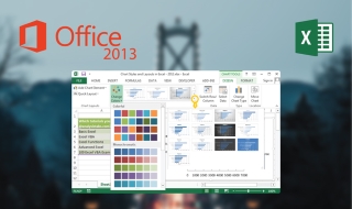 Excel 2013 Start screen