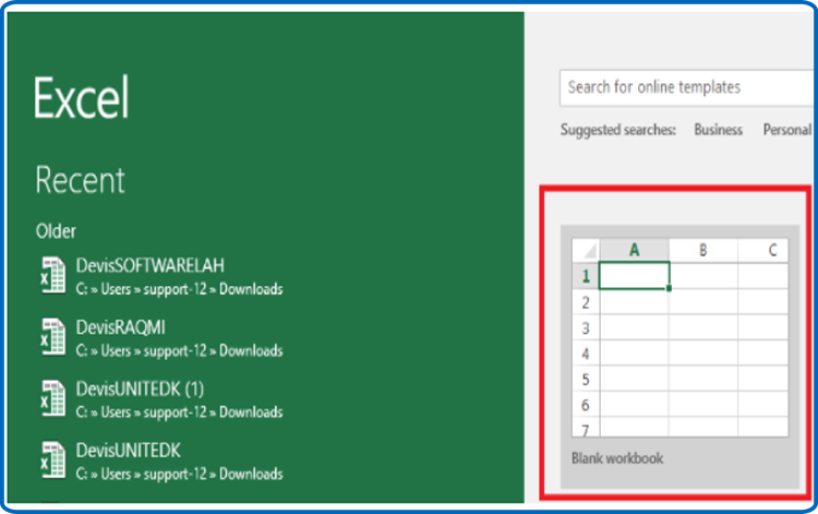 Excel-2021 Blank workbook