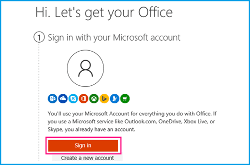 Office 2016 for Mac microsoft-account