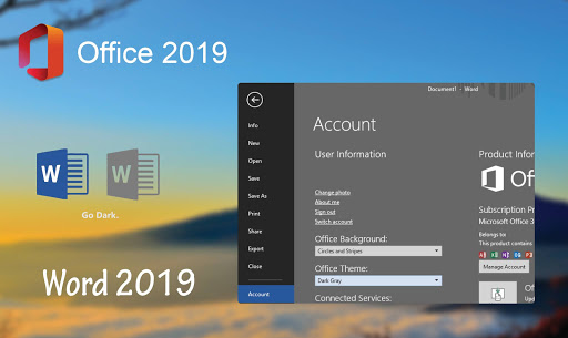 Word 2019 and Excel 2019