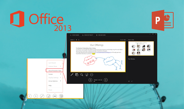 PowerPoint 2013 The improved presentation mode