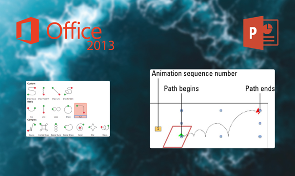PowerPoint 2013 Better management of trajectory animations