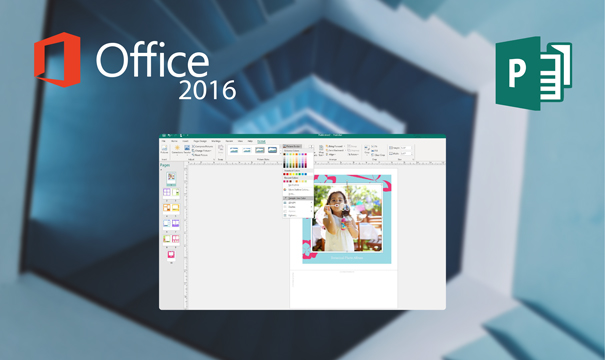 Publisher 2016 Insert photos easily