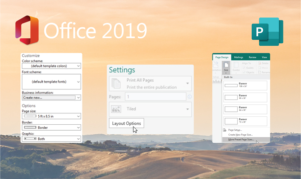 Publisher 2019 Developed platforms